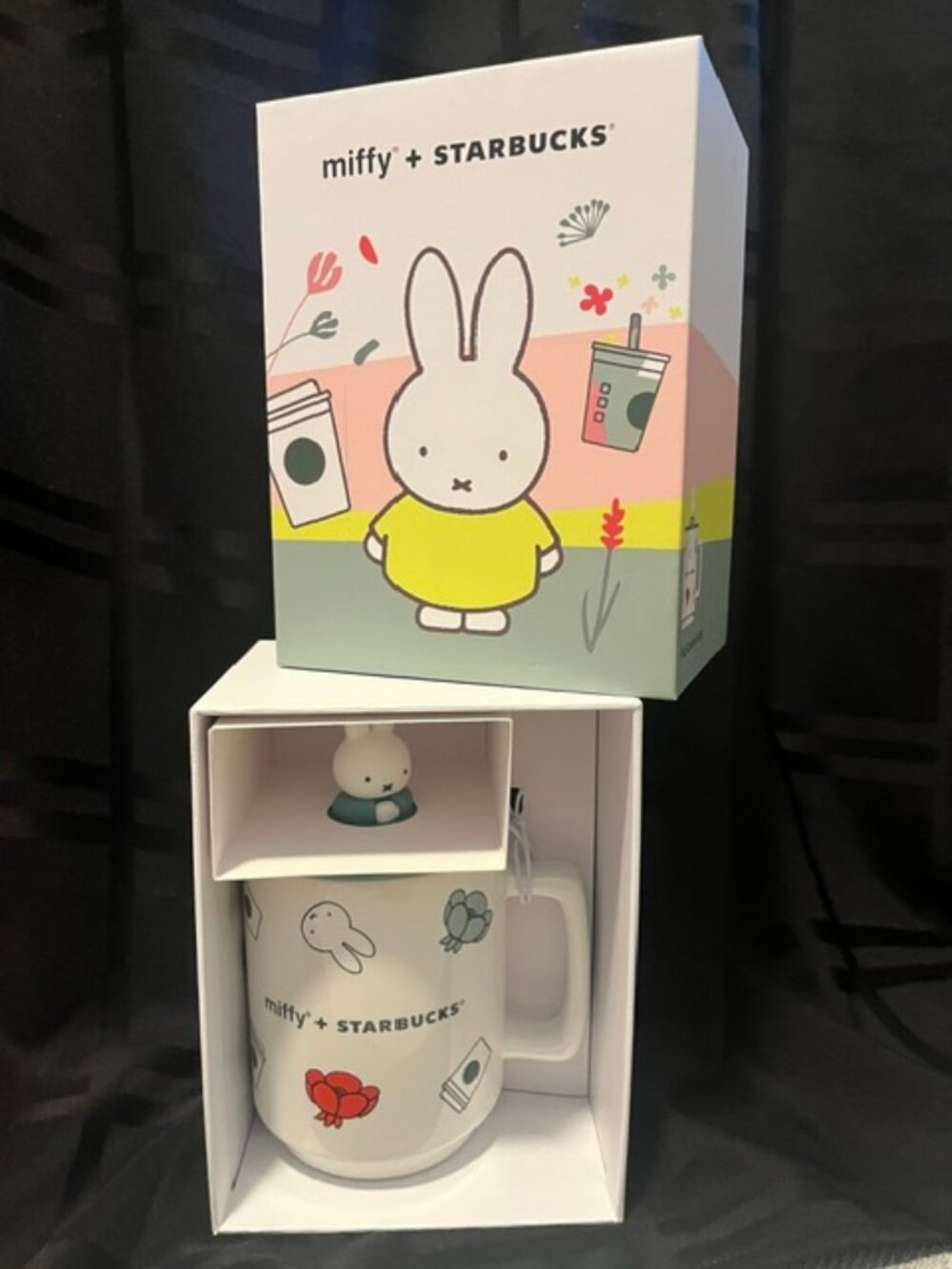 NWT Starbucks x Miffy White Ceramic Mug w/ Lid